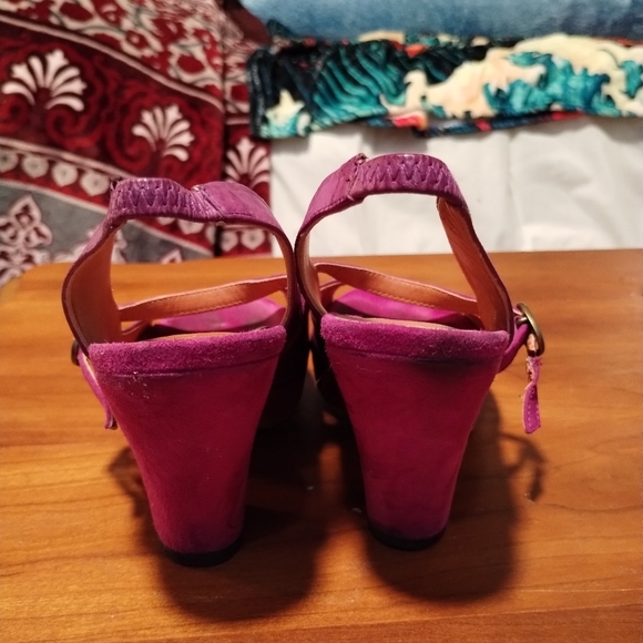 Cocolico magenta peep toe heels - Picture 2 of 10